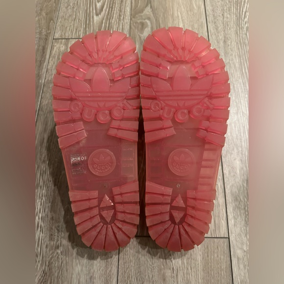 Gucci x Adidas Pink Jelly Slide Sandals - Picture 3 of 3